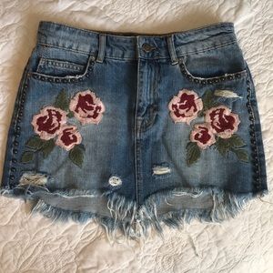 NWOT Free People Denim Skirt